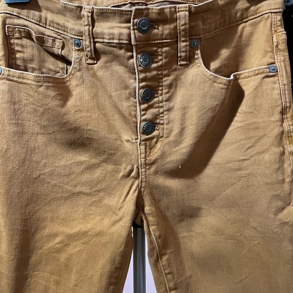 Madewell 9”Mid-Rise Skinny Jeans: Garment-Dyed Button-Front Edition - Picture 10 of 16